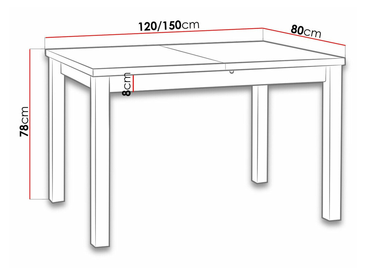 Tafel Victorville 120 (Wit)