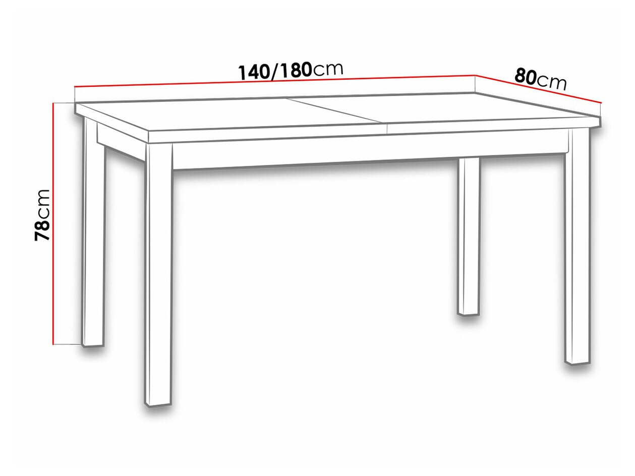 Tafel Victorville 126 (Sonoma eik)