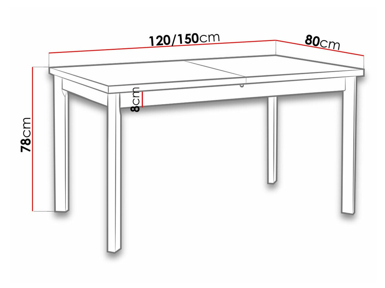 Tafel Victorville 131 (Sonoma eik)