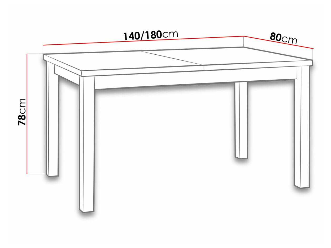 Tafel Victorville 122 (Sonoma eik)