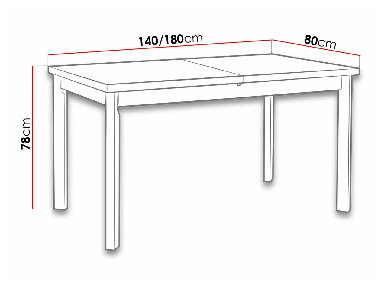 Tafel Victorville 132 (Wit)