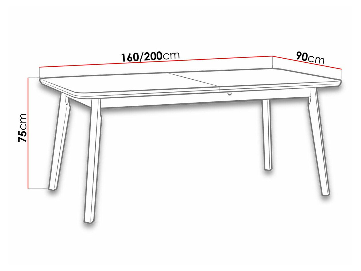 Tafel Victorville 185 (Wit)