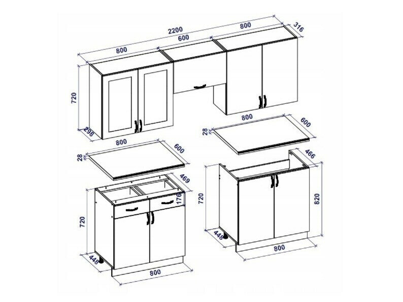 Køkkensæt Houston Lumen I