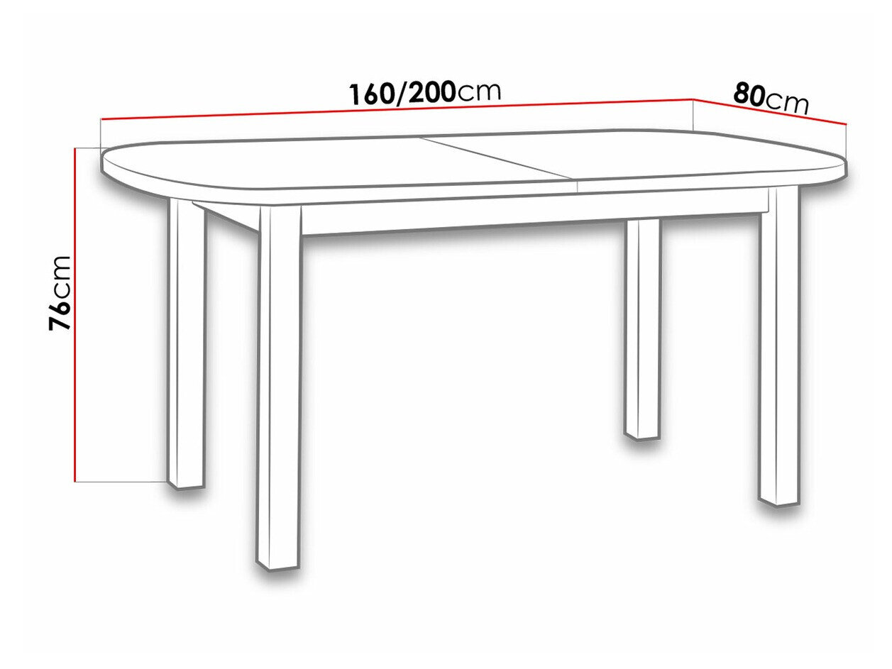 Tafel Victorville 121 (Sonoma eik)