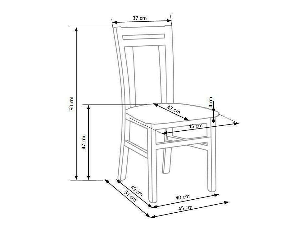 Stol Houston 550 (Valnød + Beige)