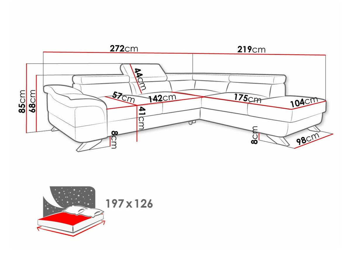 Hjørnesofa Lincoln 102 (Inari 94)