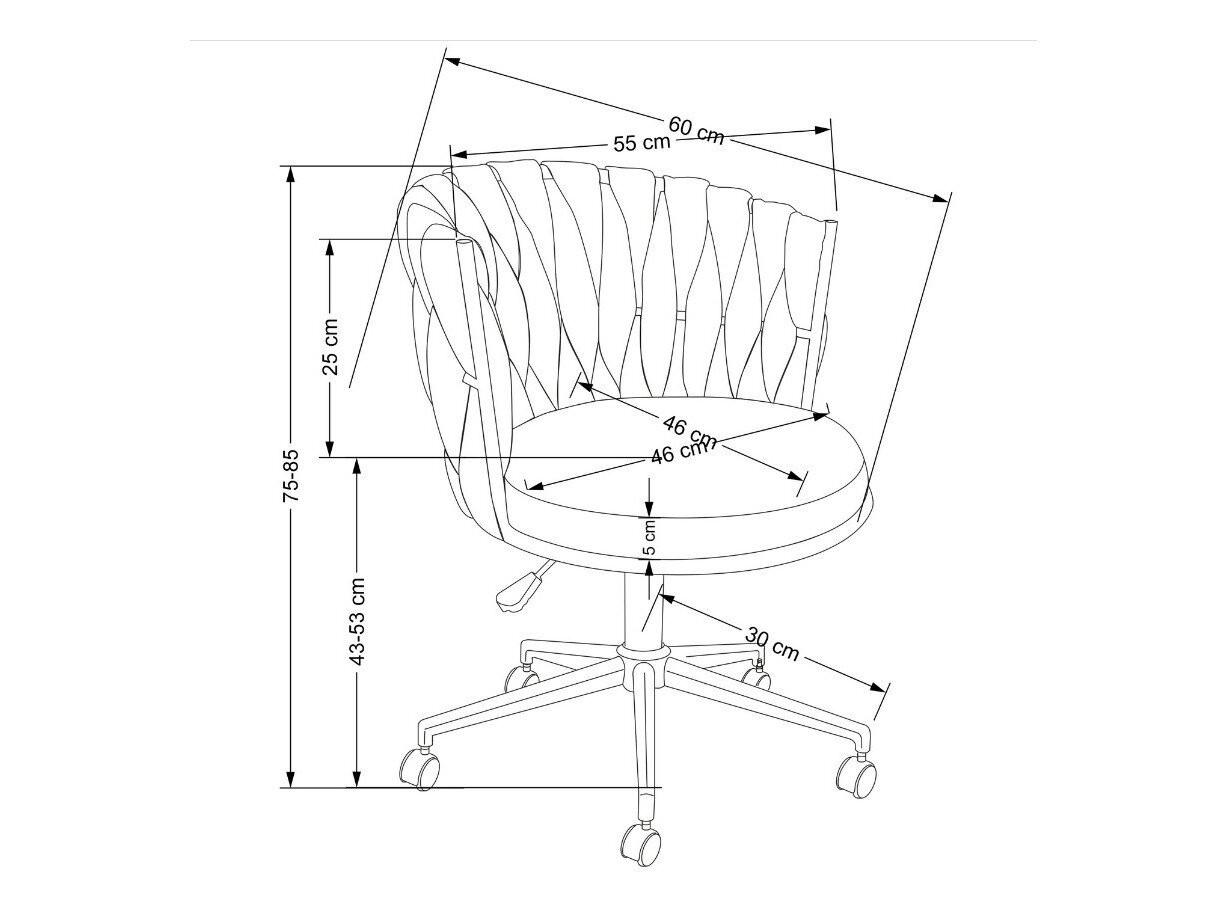 Kontorstol Houston 1406 (Grå)