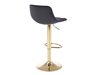 Scaun bar Houston 1441 (Negru + Auriu)