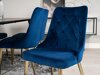Eetkamerset Dallas 1256 (Blauw + Gouden)