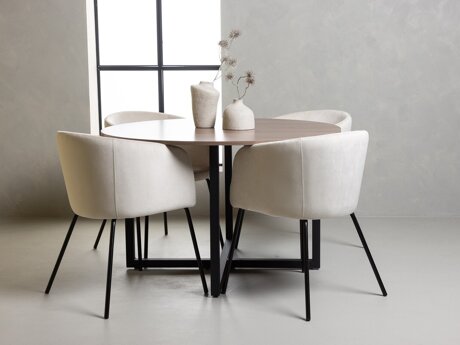 Blagovaonski set Dallas 4052 (Krem + Crna)