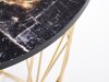Sofabord Houston 1454 (Gylden + Sort marmor)