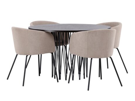 Set de mese Dallas 4068 (Bej + Negru)