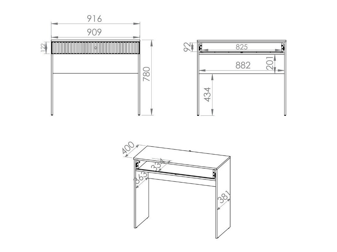 Sminkebord Marmeli 107