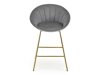 Barstol Houston 1461 (Grå + Gylden)