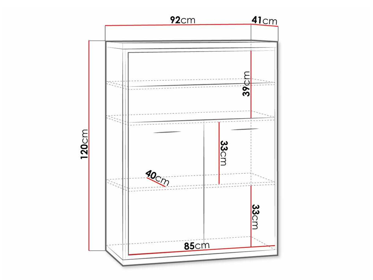 Commode Etrmoni 103 (Clair bois + Chêne)