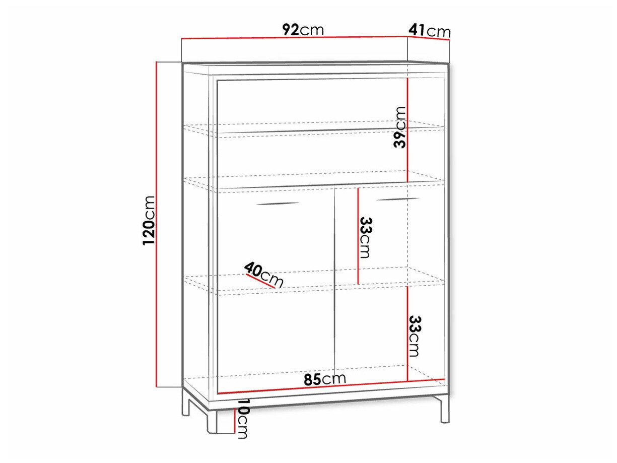 Commode Etrmoni 103 (Clair bois + Chêne)