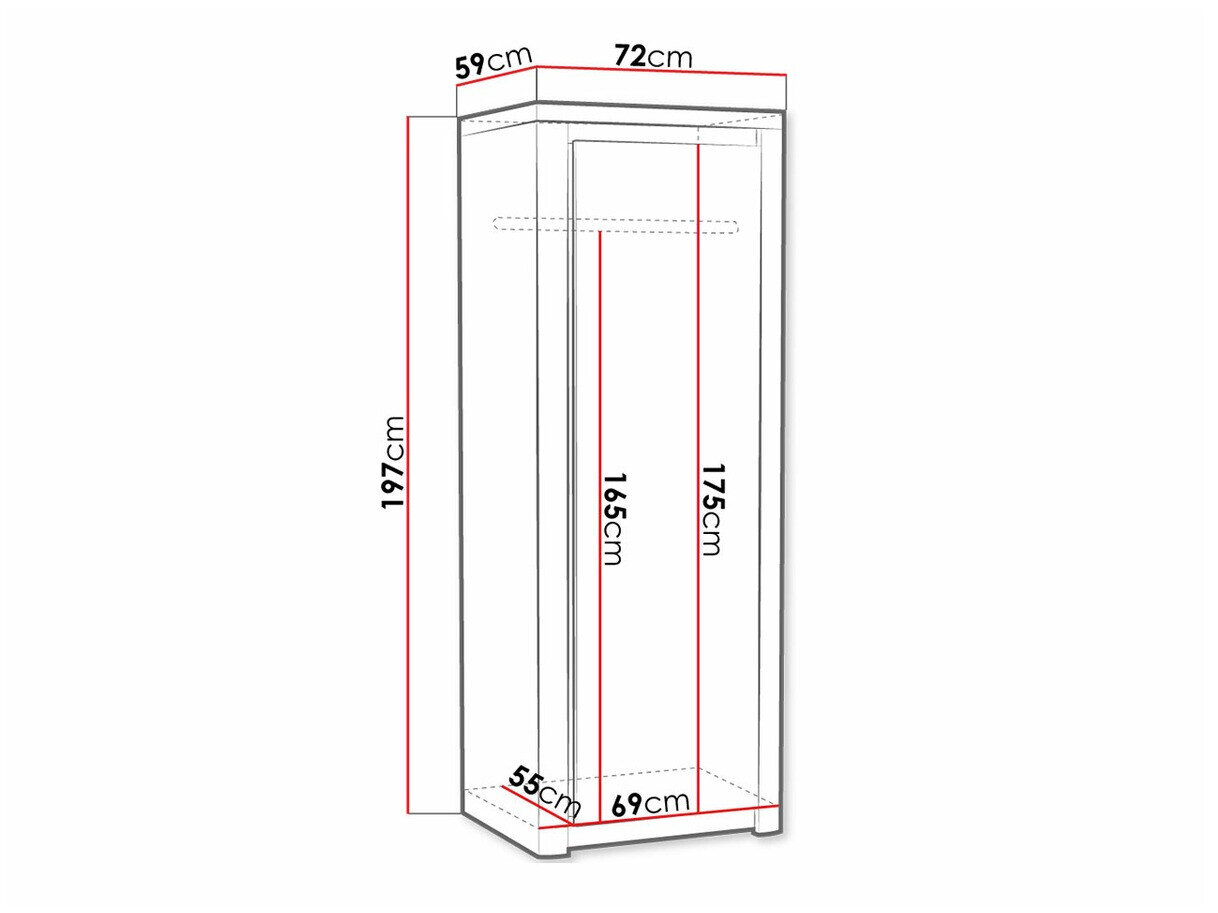 Garderobeskab Etrmona 101