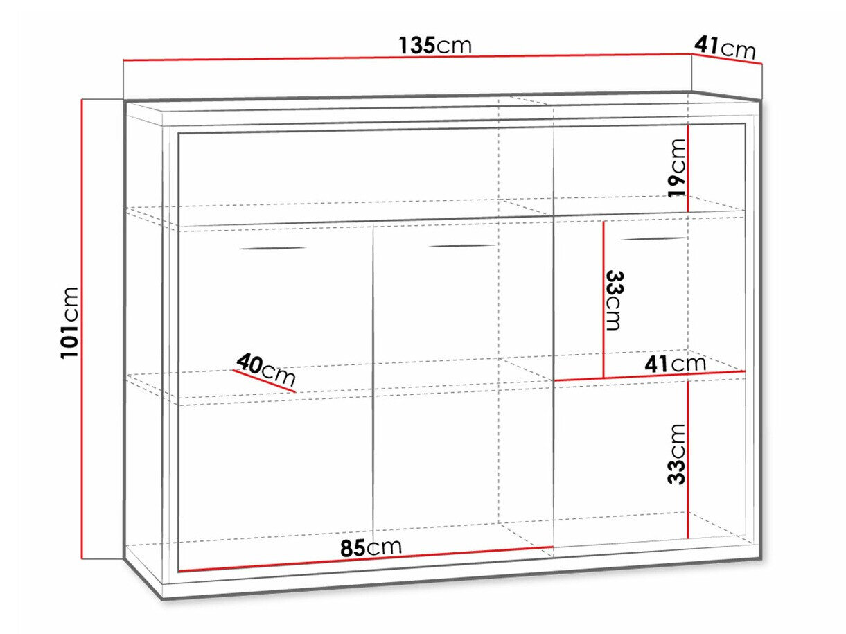 Kommode Etrmoni 104 (Lyst træ)