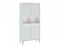 Boekenkast Cirferi 108 (Wit + Gouden)