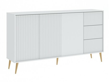 Kommode Cirferi 102 (Hvid + Gylden)