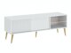 TV-meubel Cirferi 104 (Wit + Gouden)