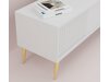 TV-meubel Cirferi 104 (Wit + Gouden)