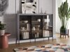 Dressoir Fernolu 108 (Grijs + Zwart)