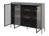 Dressoir Fernolu 108 (Grijs + Zwart)