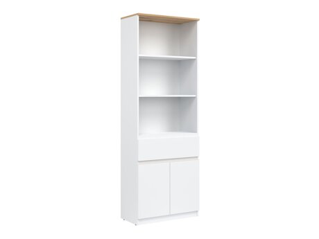 Étagère Catelbi 106 (Blanc + Chêne)