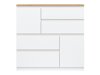 Ladekast Catelbi 105 (Wit + Eiken)
