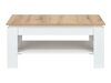 Salontafel Catelbi 115 (Wit + Eiken)