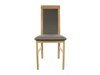 Stoel Boston 463 (Licht hout + Bruin)