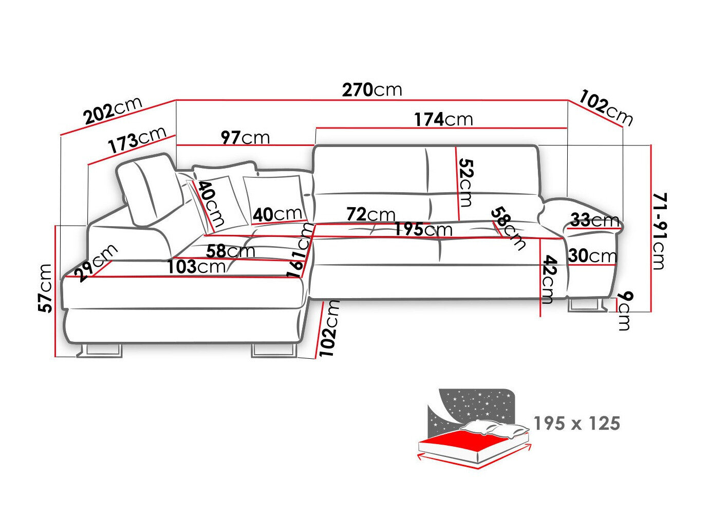 Hjørnesofa Comfivo 139 (Poso 39)