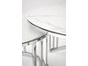 Salontafel set Houston 1503 (Zilver + Wit marmer)