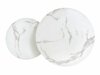 Salontafel set Houston 1503 (Zilver + Wit marmer)