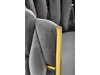 Stoel Houston 1506 (Grijs + Gouden)