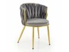 Stoel Houston 1506 (Grijs + Gouden)