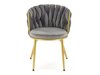 Stoel Houston 1506 (Grijs + Gouden)