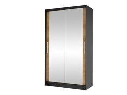 Armoire Closico Structor VII (Noir + Chêne Artisan)