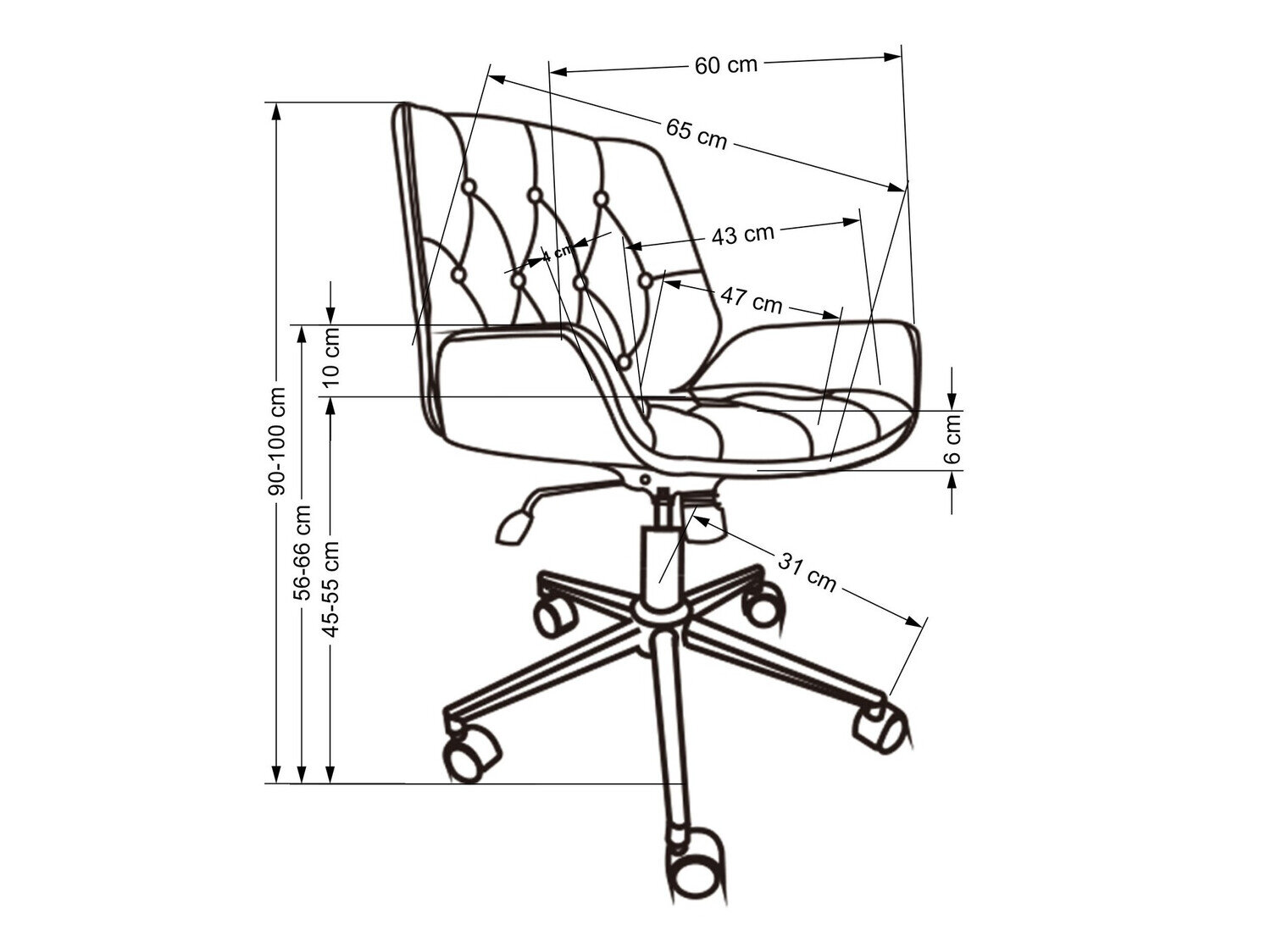 Chaise de bureau Houston 1522