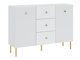 Kommode Etliva 101 (Hvid + Gylden)