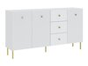 Kommode Etliva 102 (Hvid + Gylden)