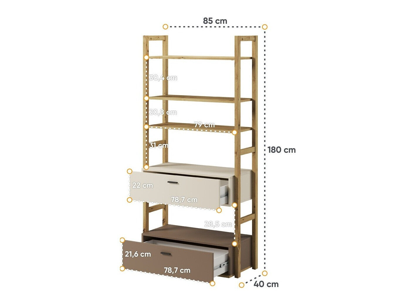 Scaffale Laralu 101