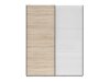 Garderobeskab Livevaro 117 (Hvid + Sonoma eg)