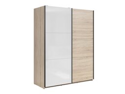 Kleiderschrank Livevaro 117 (Sonoma eichenholz + Weiss)