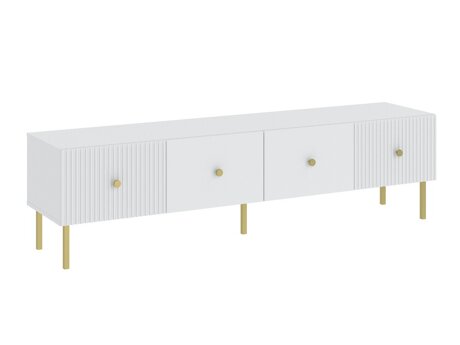 TV-bord Etliva 105 (Hvid + Gylden)