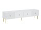 TV-meubel Etliva 105 (Wit + Gouden)
