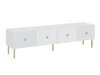 TV-meubel Etliva 105 (Wit + Gouden)