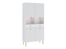 Étagère Etliva 108 (Blanc + Doré)