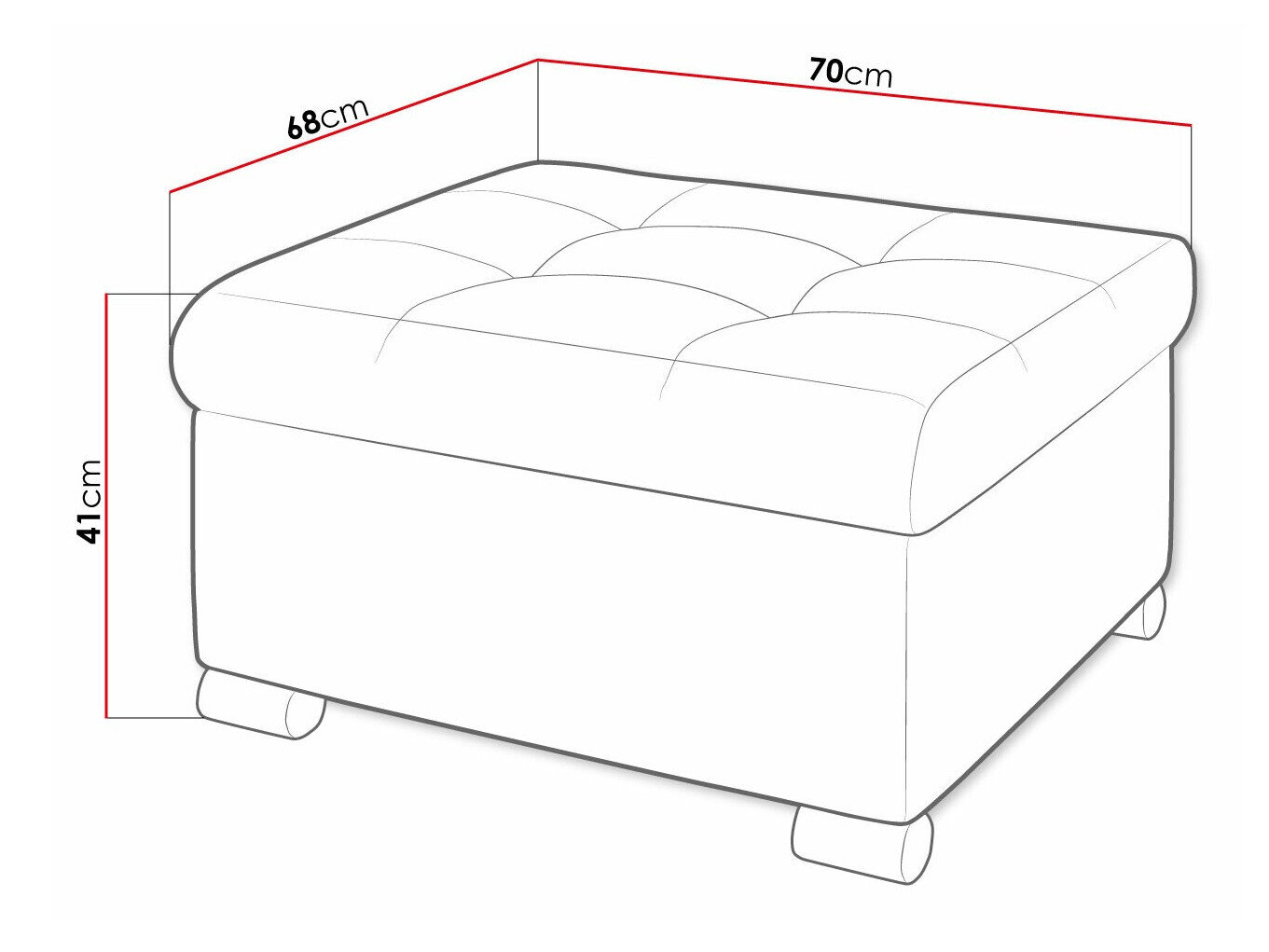 Puf Comfivo 115 (Magic Velvet 2219)